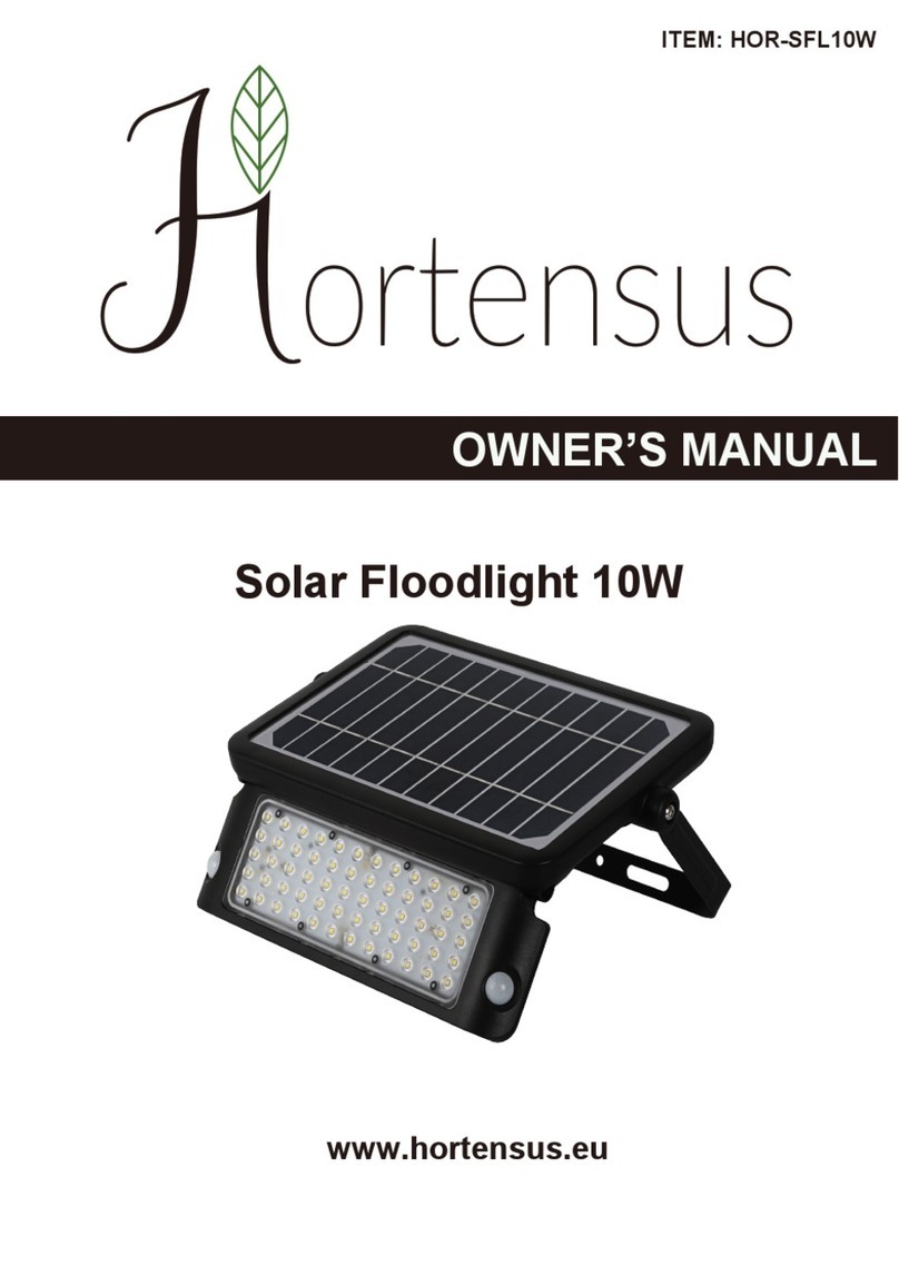 Hortensus HOR-SFL10W owner's manual