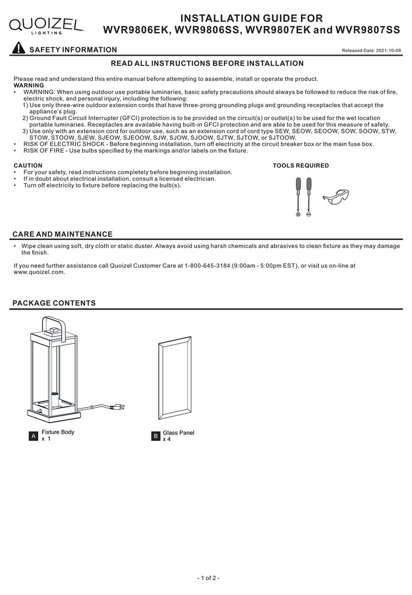 Quoizel WVR9806EK User manual