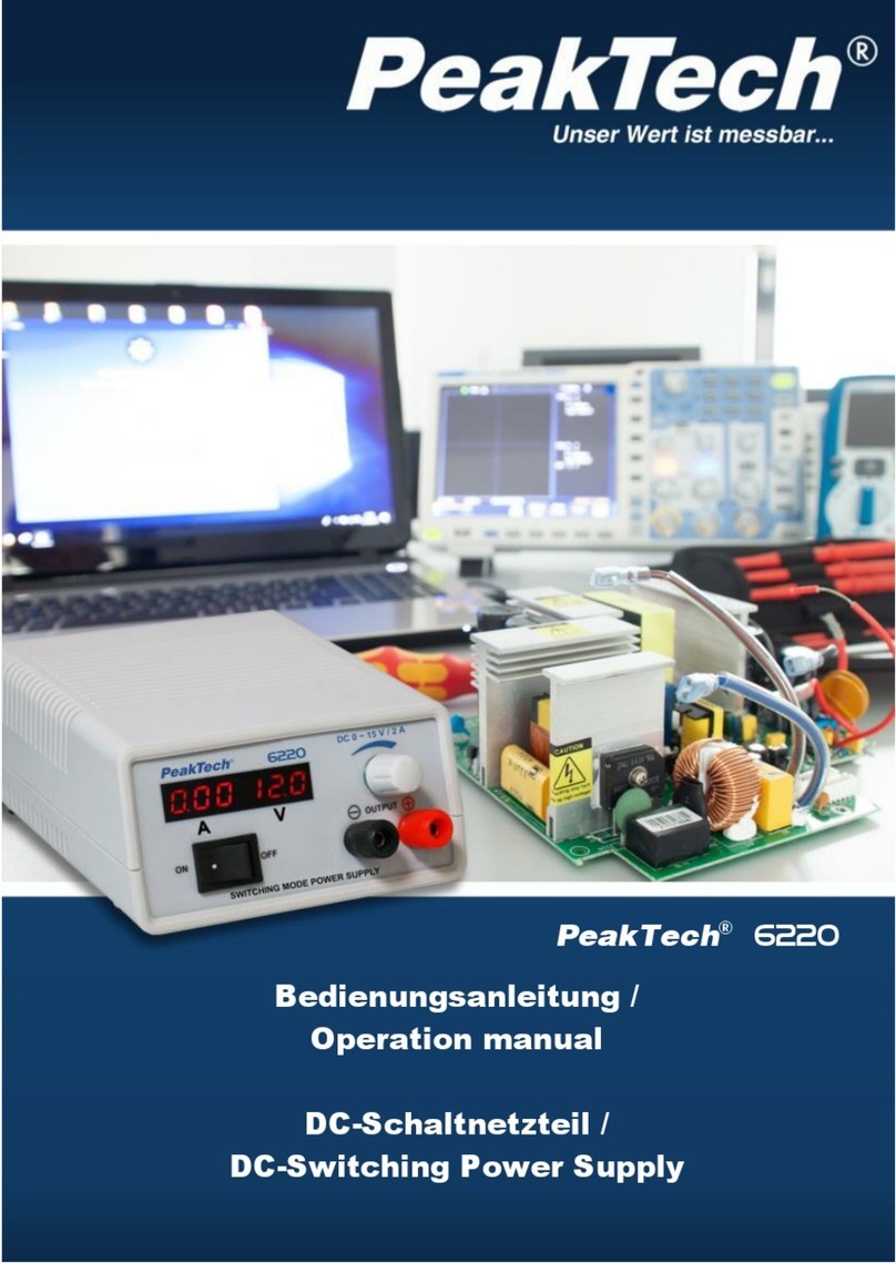 PeakTech 6220 Operation manual