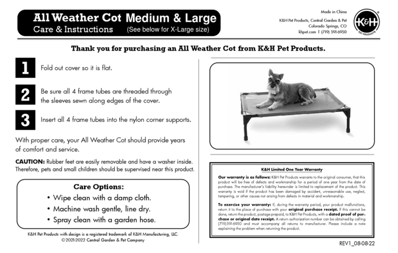 K&H All Weather Care Instructions