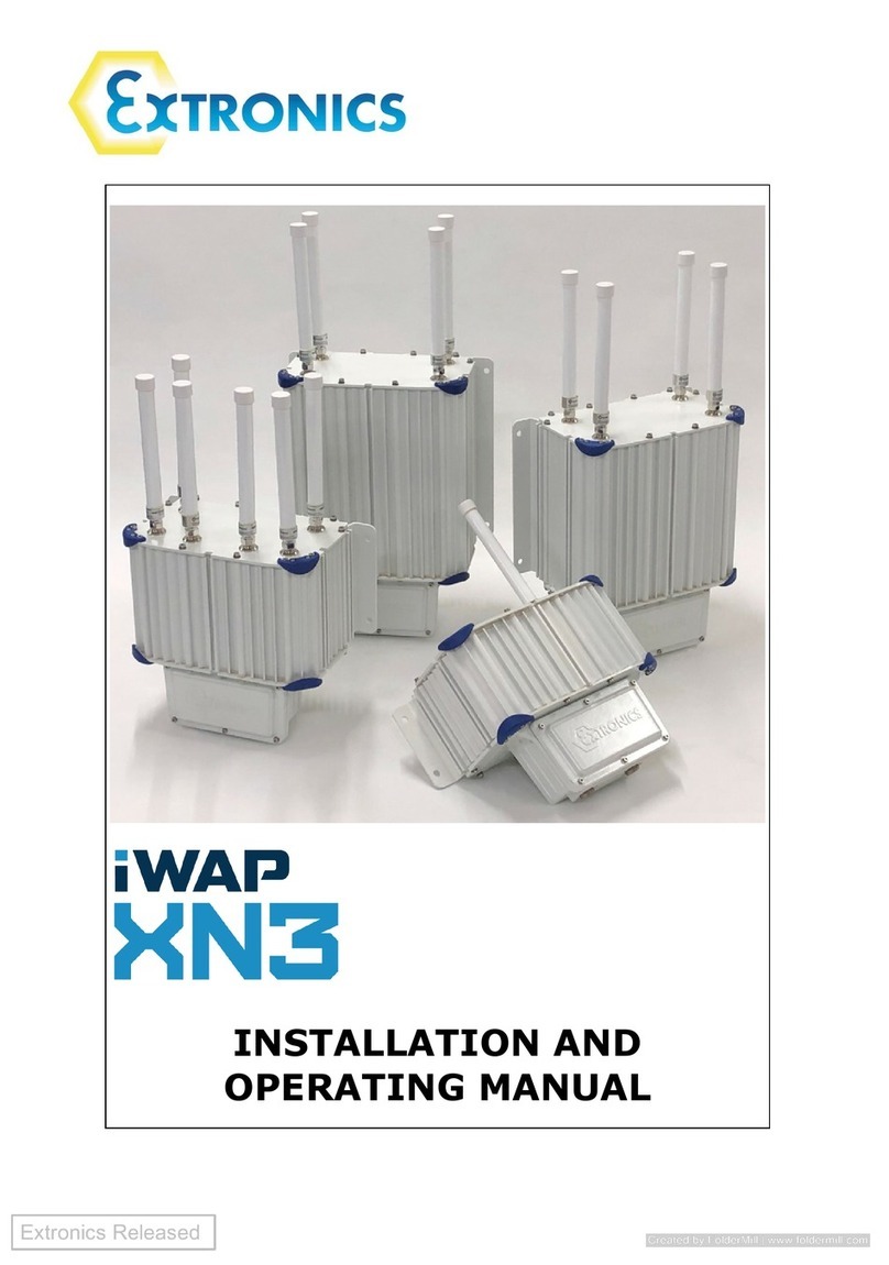 extronics iWAP XN3 X2000 Installation and operating manual
