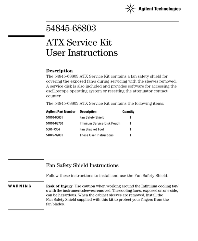 Agilent Technologies 54845-68803 User instructions