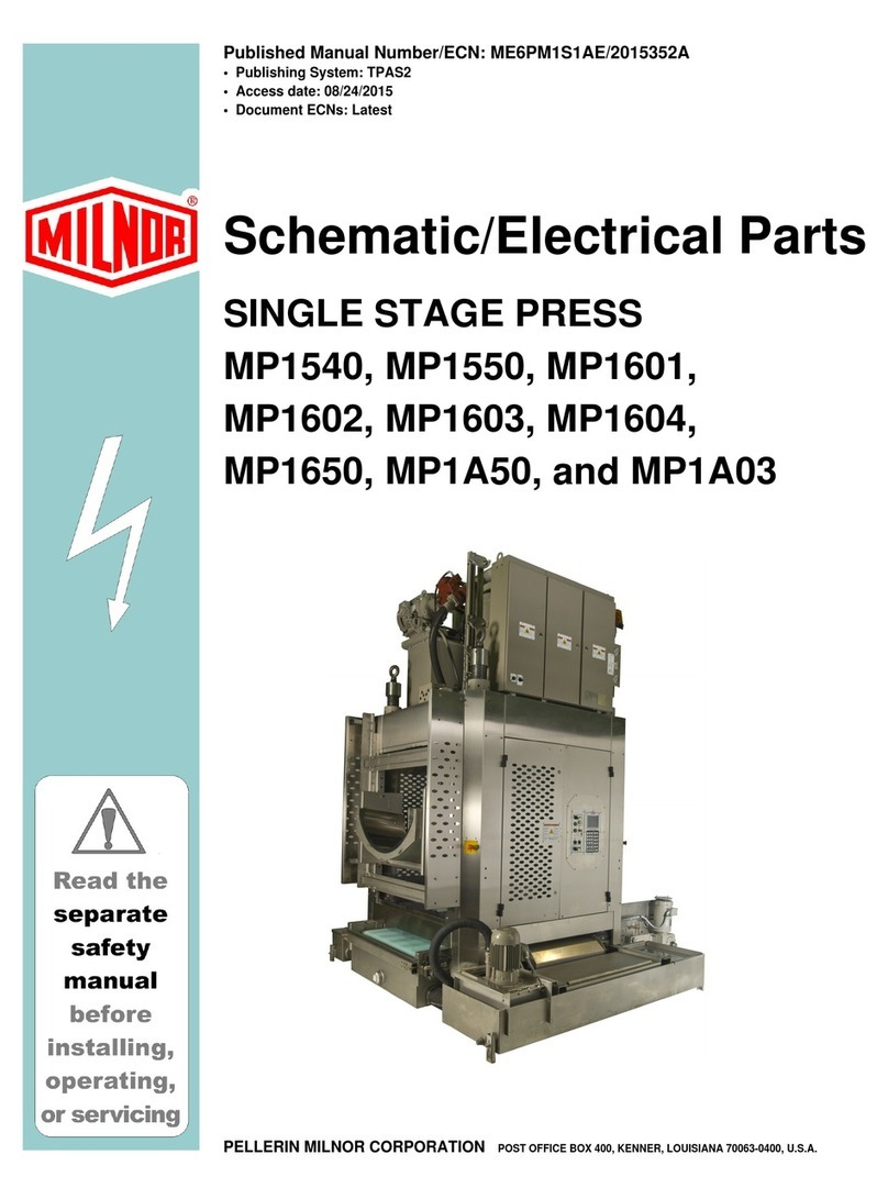 Milnor MP1550 manual