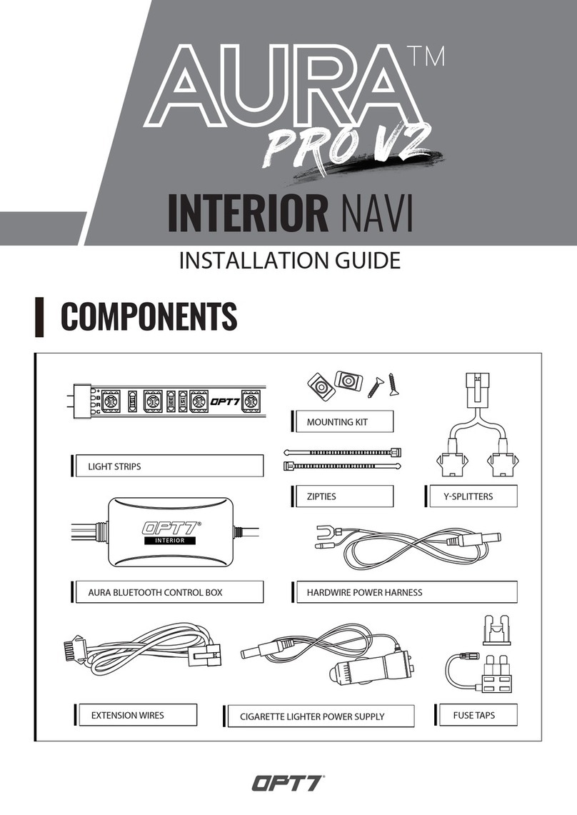 OPT7 AURA PRO V2 INTERIOR NAVI installation guide