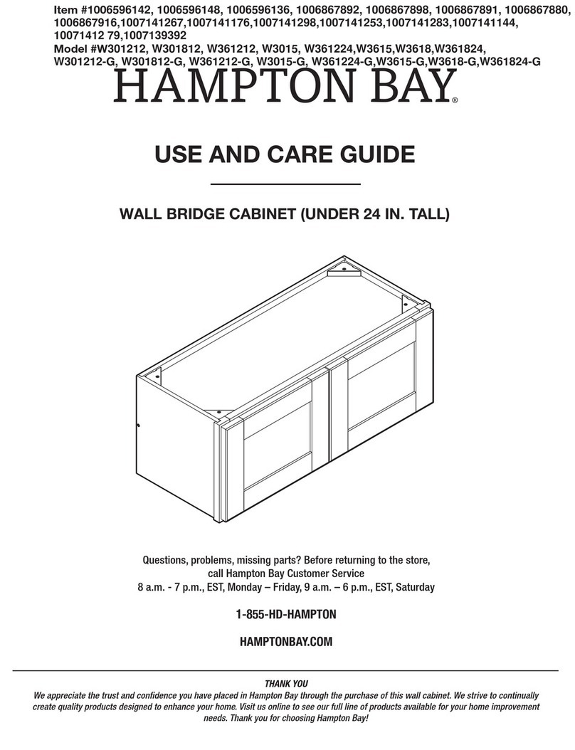 HAMPTON BAY W301212 User manual