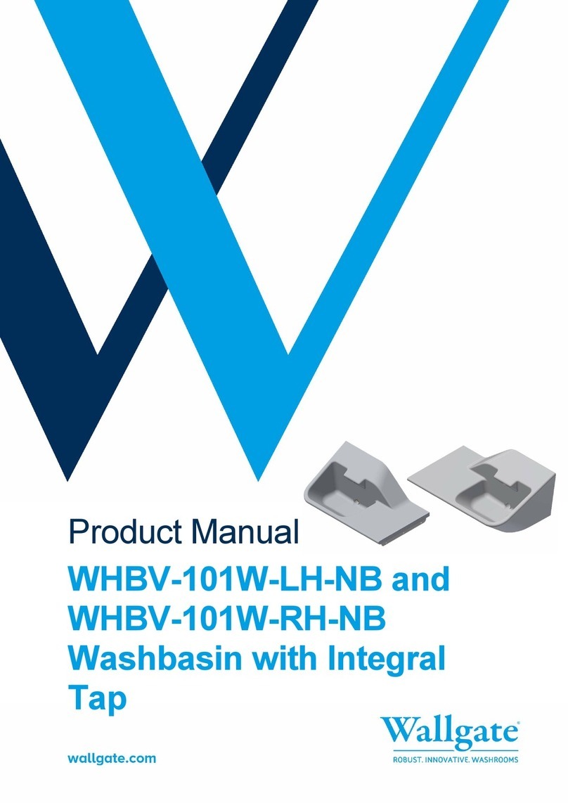 Wallgate WHBV-101W-LH-NB product manual