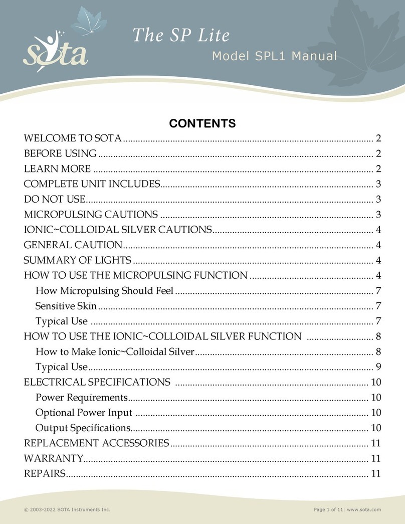 Sota SP Lite SPL1 manual