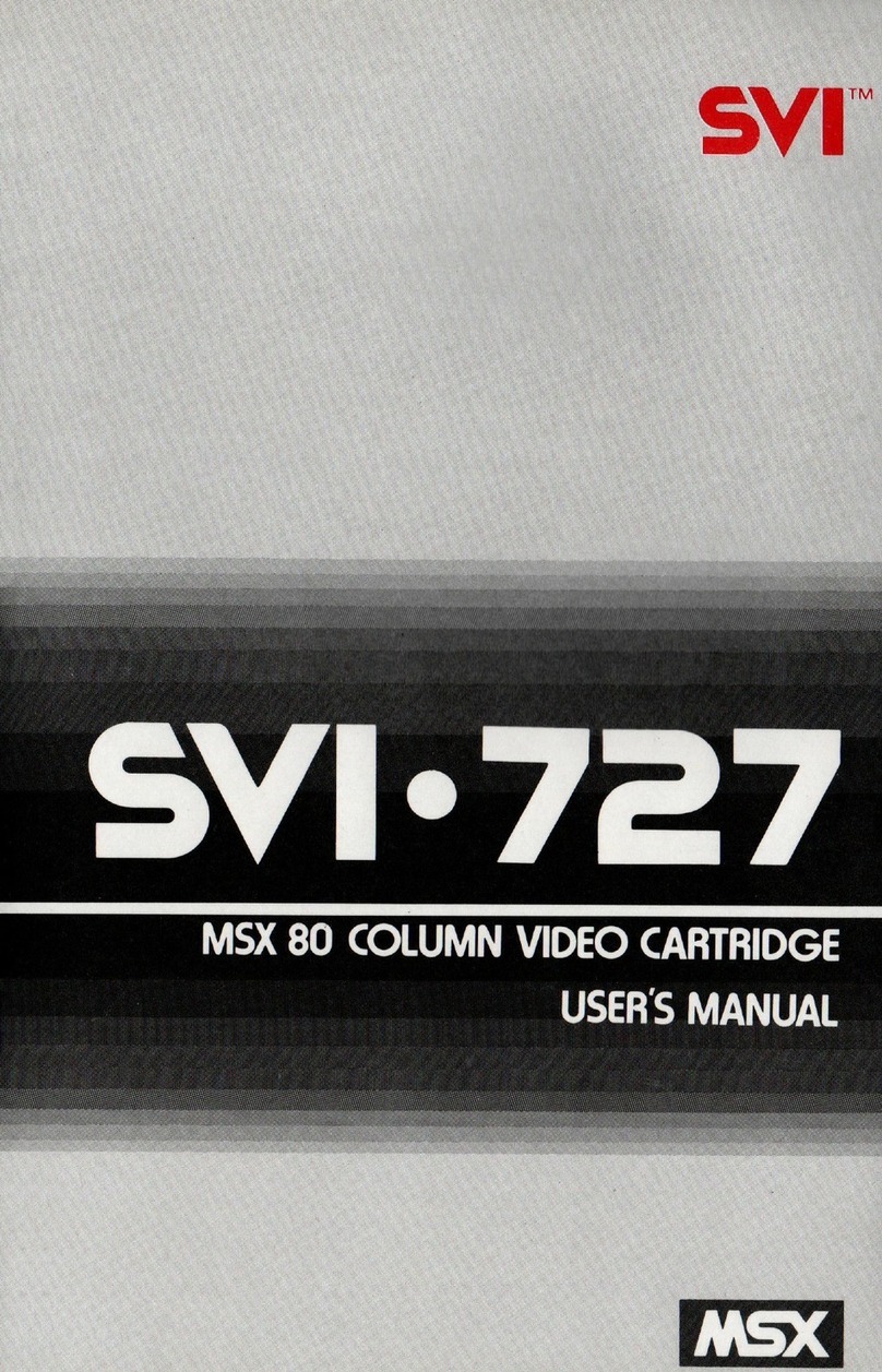 MSX SVI-727 user manual