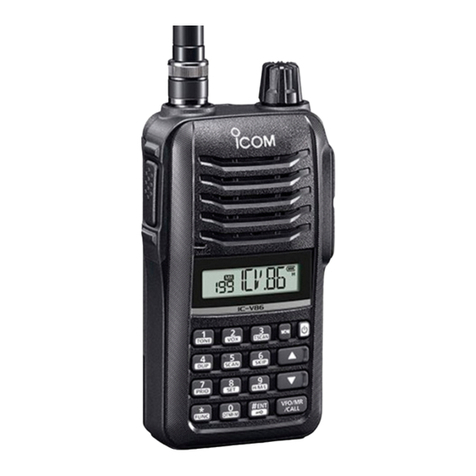 Icom iV86 Installation and operating instructions