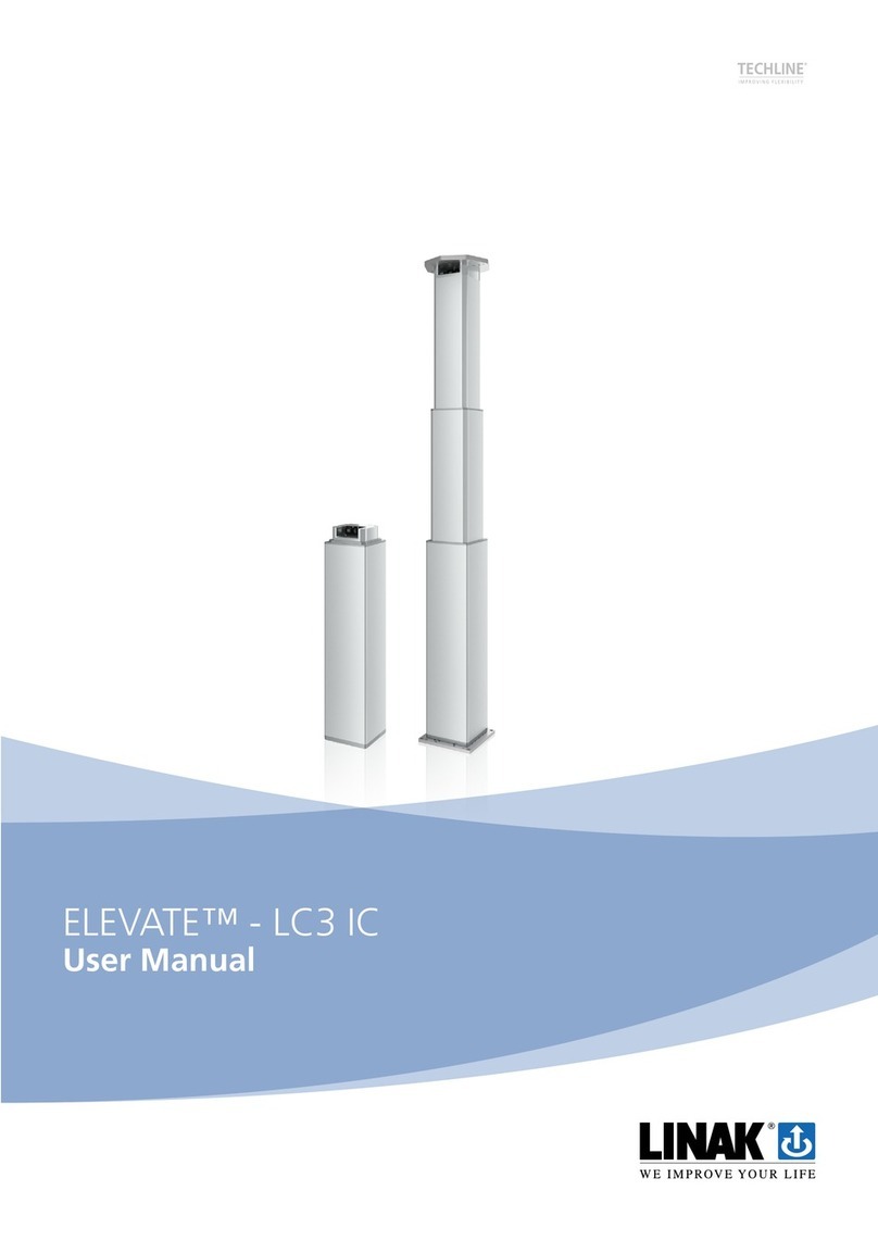 Linak TECHLINE ELEVATE - LC3 IC user manual Linak TECHLINE ELEVATE - LC3 IC user manual