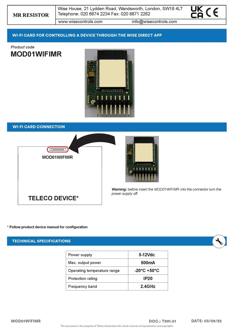 MR. RESISTOR MOD01WIFIMR User manual