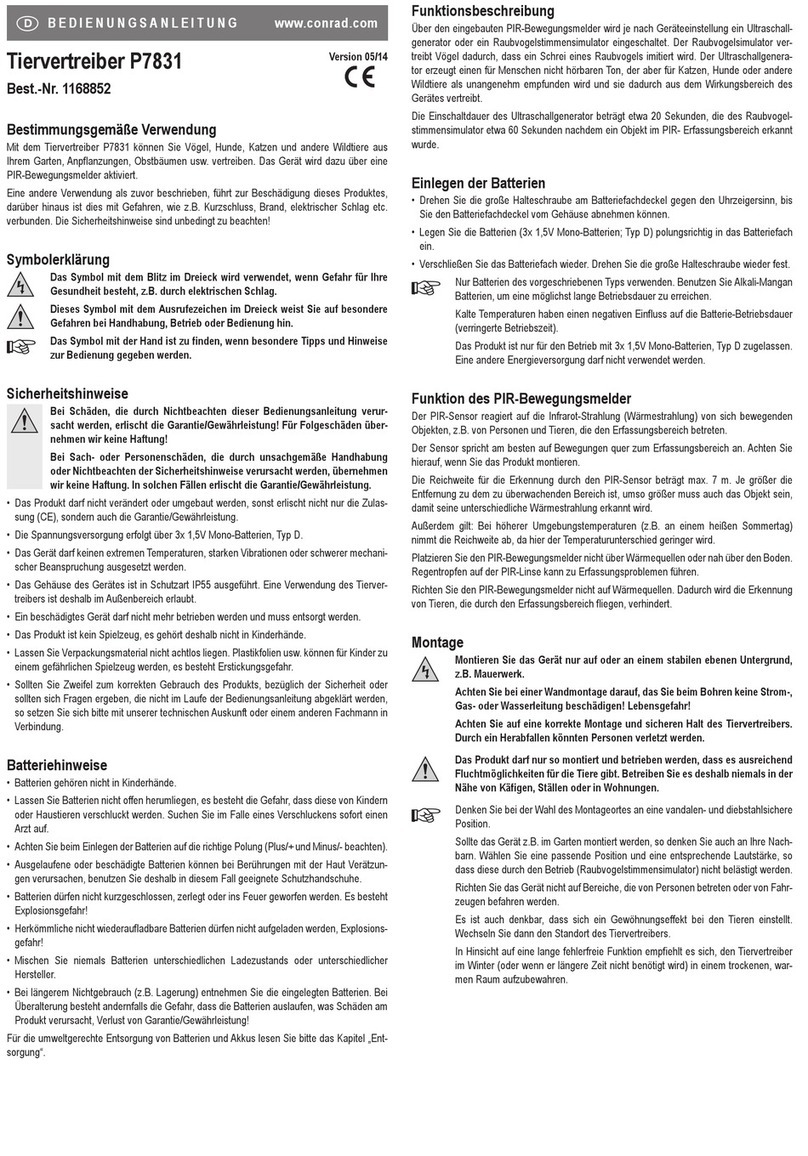 Conrad Electronic P7831 manual