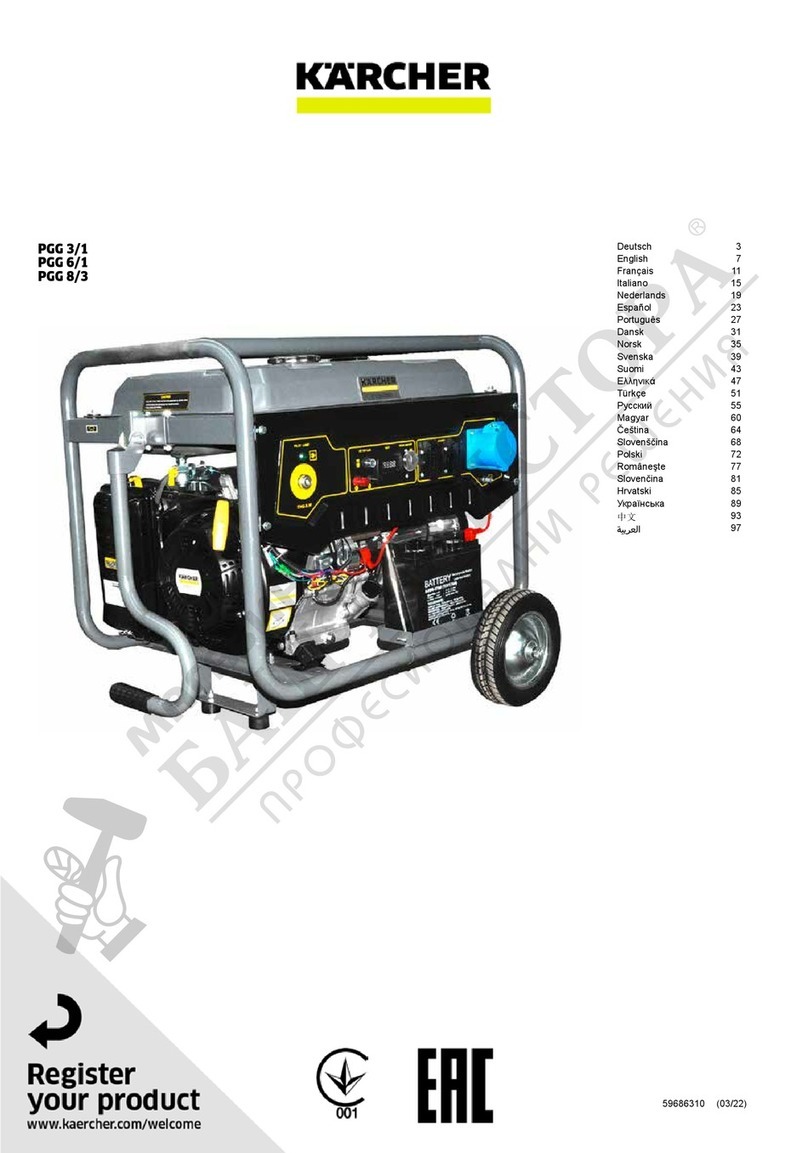 Kärcher PGG 3/1 User manual