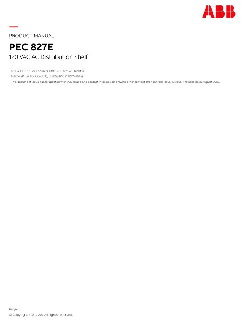 ABB PEC 827E User manual
