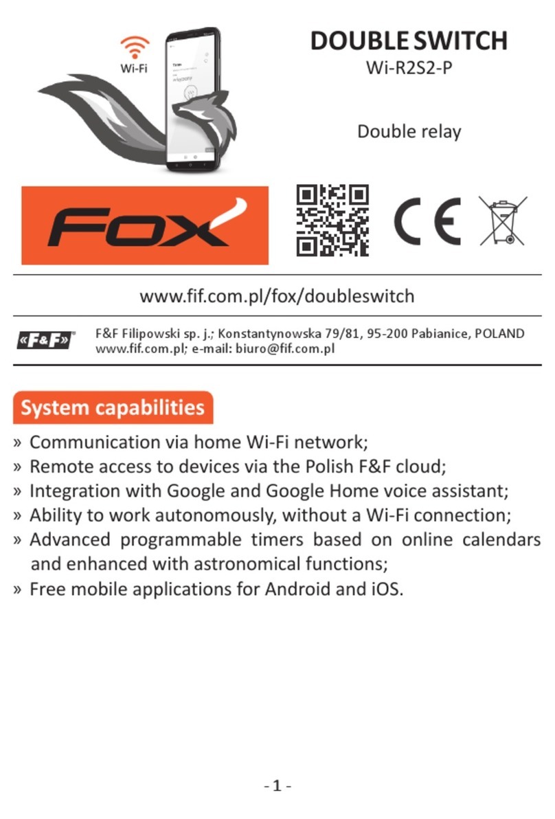 Fox DOUBLE SWITCH manual