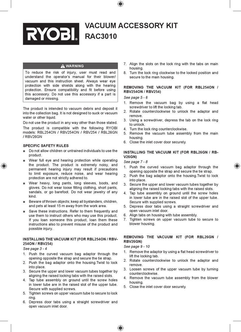 Ryobi RAC3010 manual