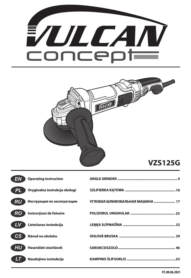 Vulcan Concept VZS125G User manual