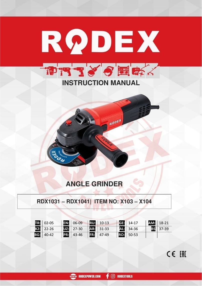 RODEX RDX1031 instruction manual
