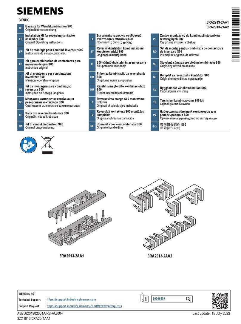 Siemens SIRIUS S00 Original operating instructions