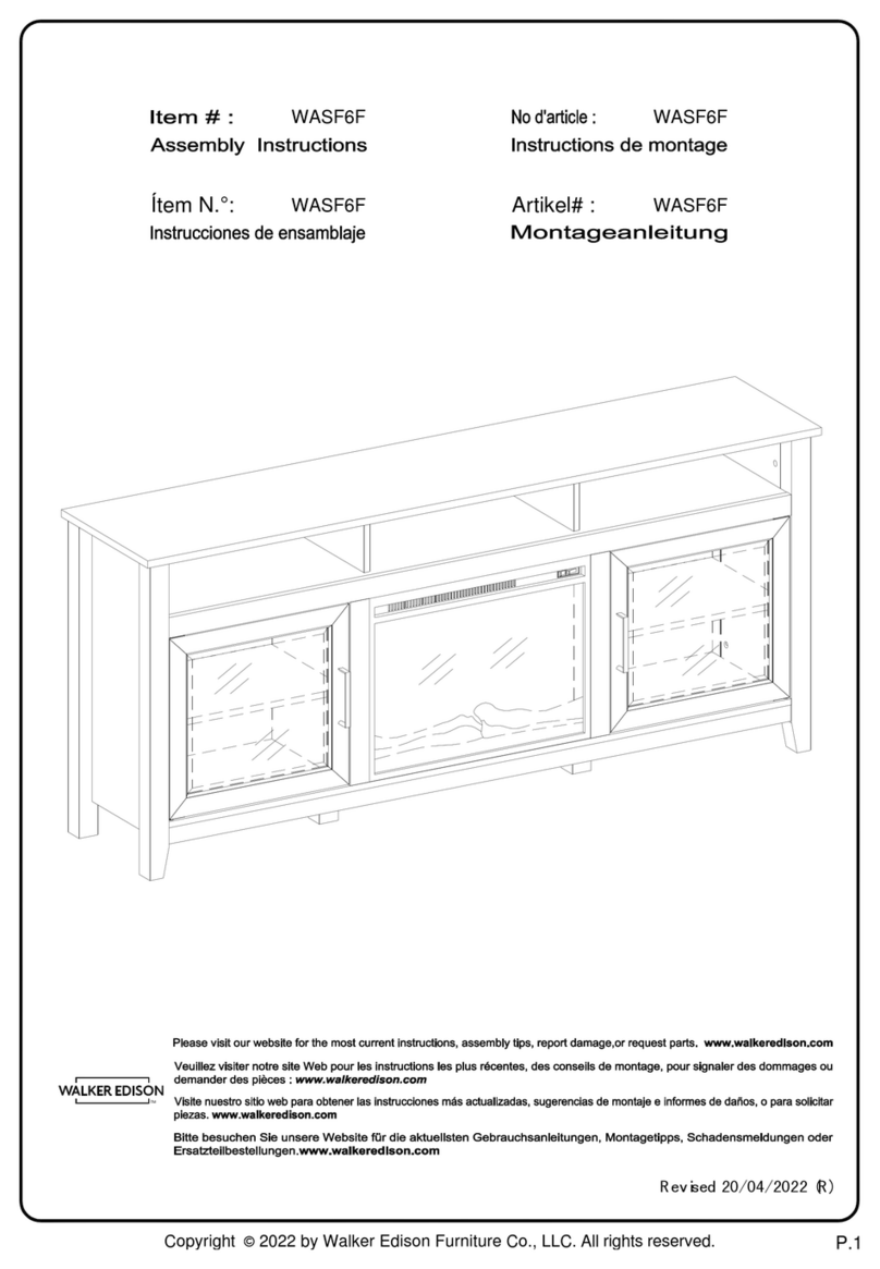 Walker Edison WASF6F User manual Walker Edison WASF6F User manual