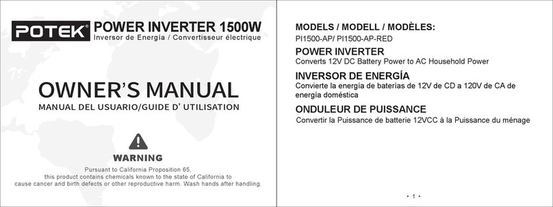 Potek PI1500-AP owner's manual