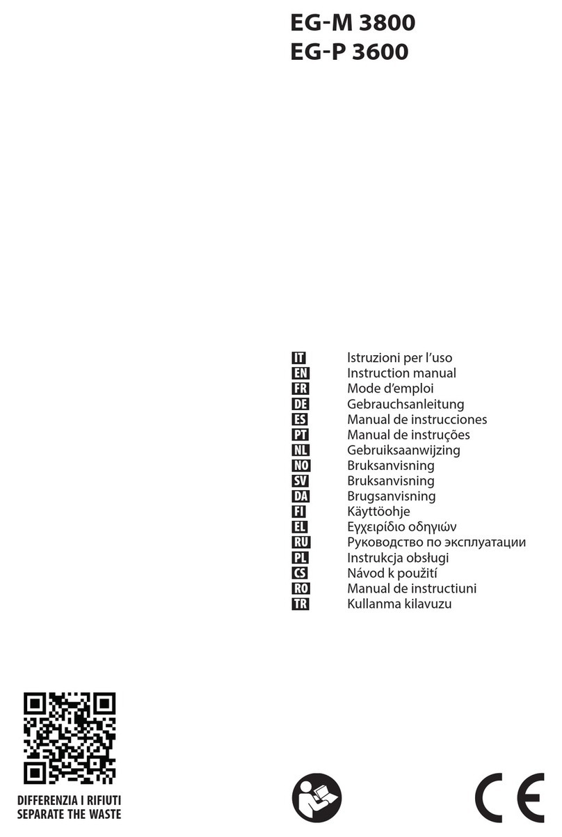 Lavor EG-M 3800 instruction manual