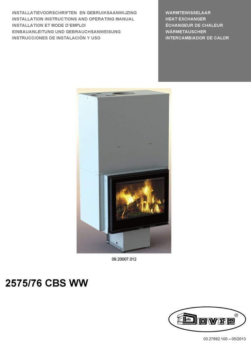 Dovre 2575 CBS WW installation instructions