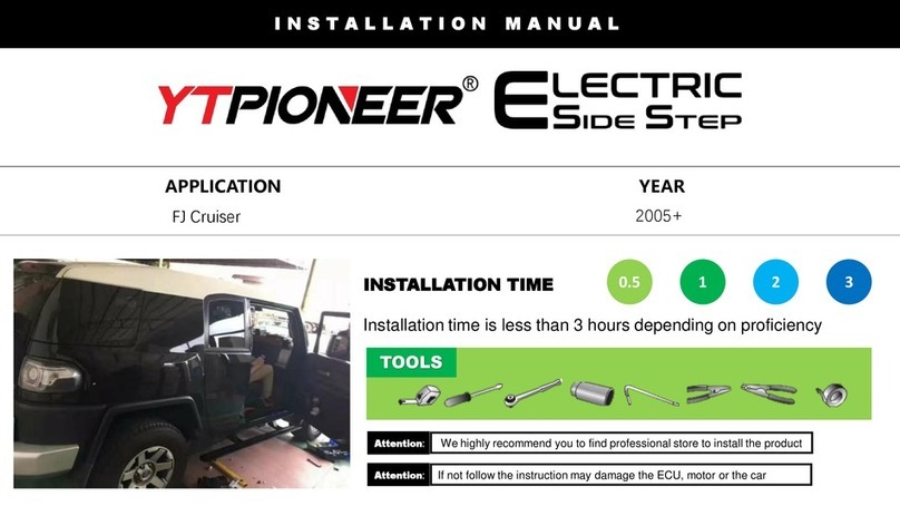 YTPIONEER Electric Side Step installation manual