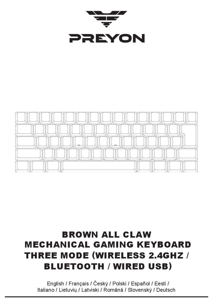 PREYON BROWN ALL CLAW user guide