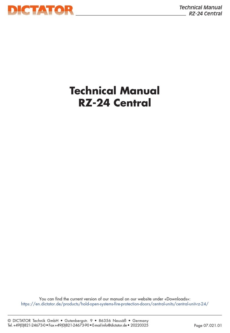 Dictator RZ-24 Technical manual