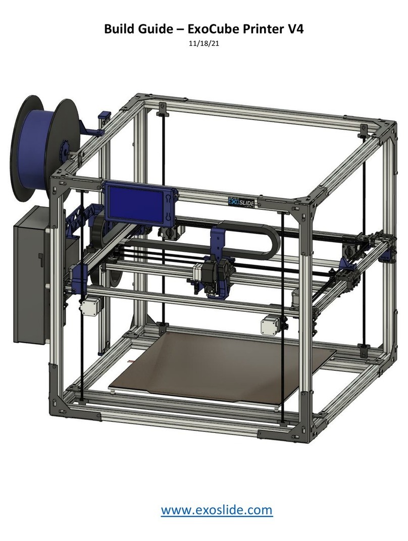 ExoSlide ExoCube Printer V4 User manual