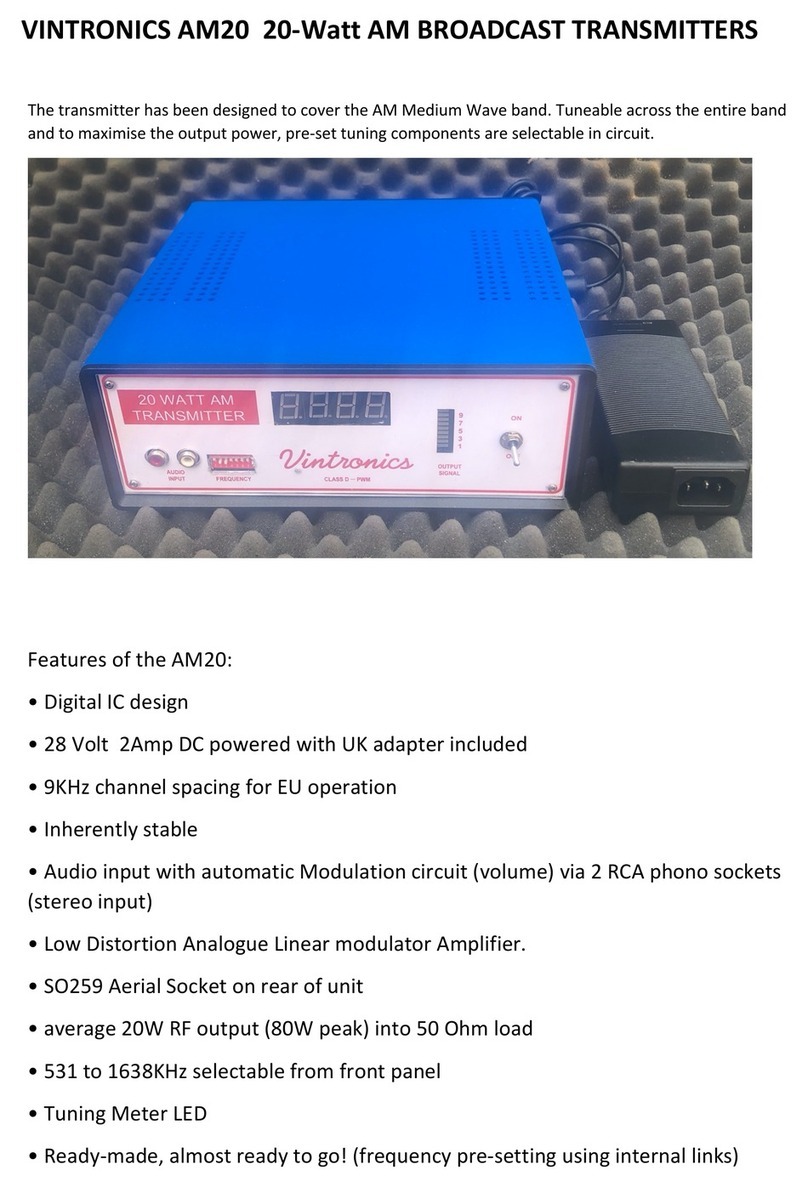 Vintronics AM20 quick start guide