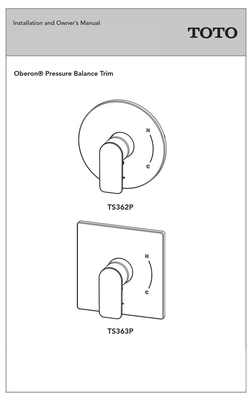 Toto Oberon TS362P Installation instructions Toto Oberon TS362P Installation instructions
