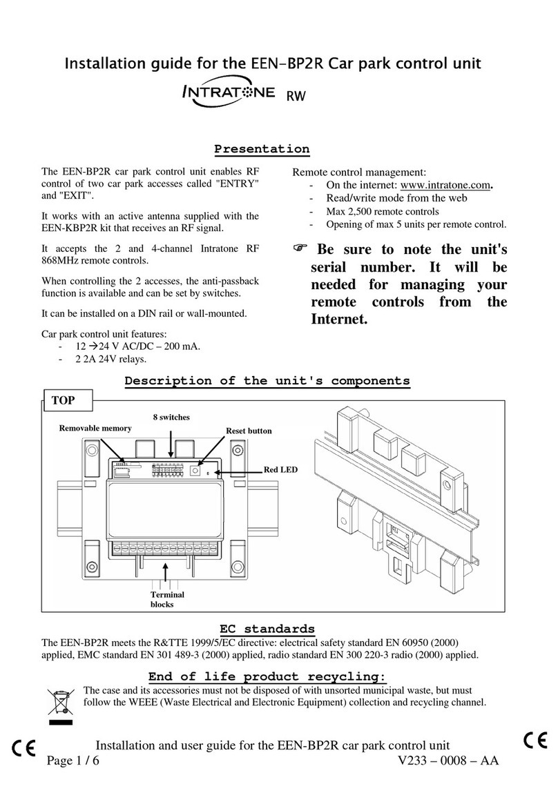 Intratone EEN-BP2R installation guide