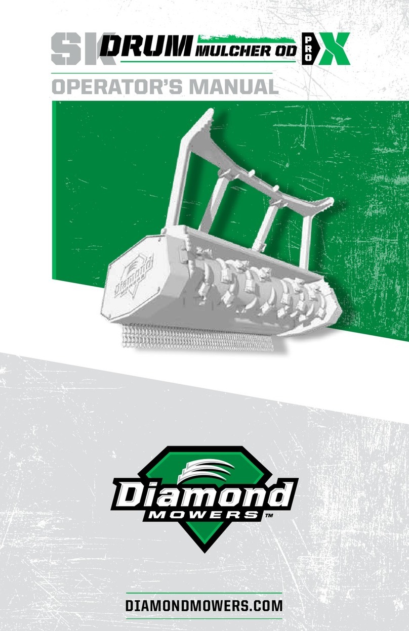 diamond mowers Drum Mulcher OD Pro X Operator's manual