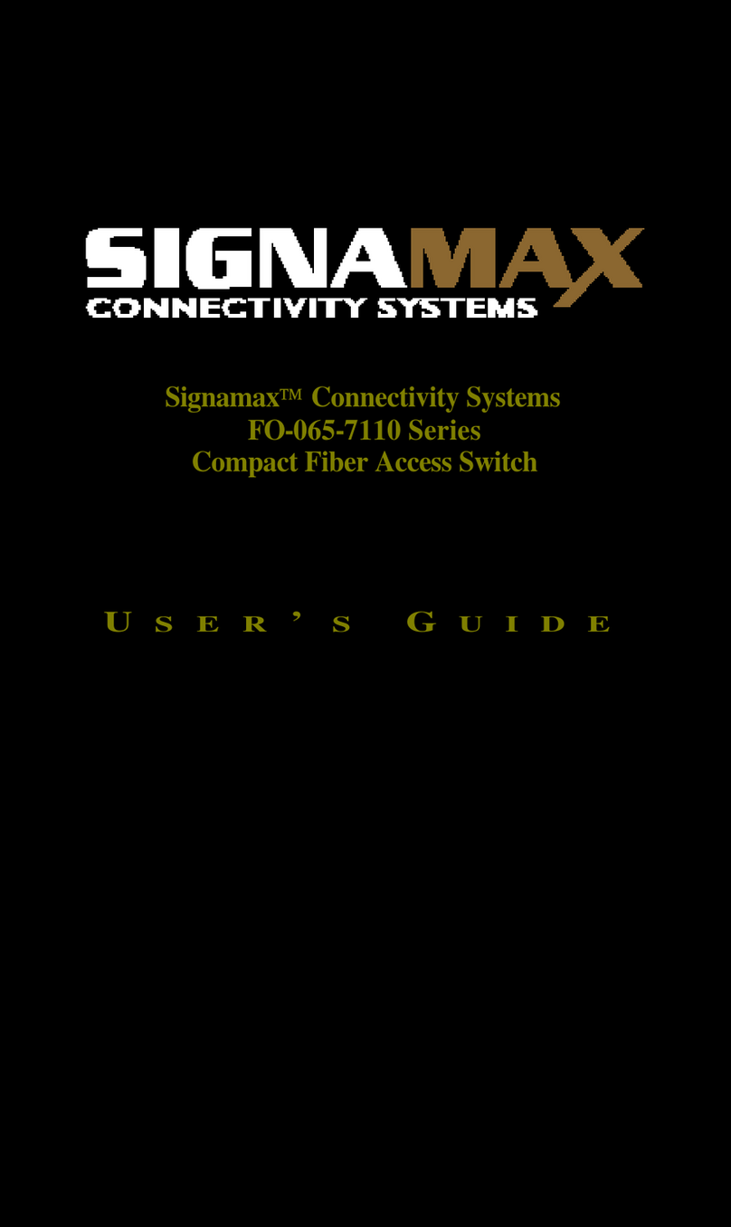 SignaMax FO-065-7110 Series User manual