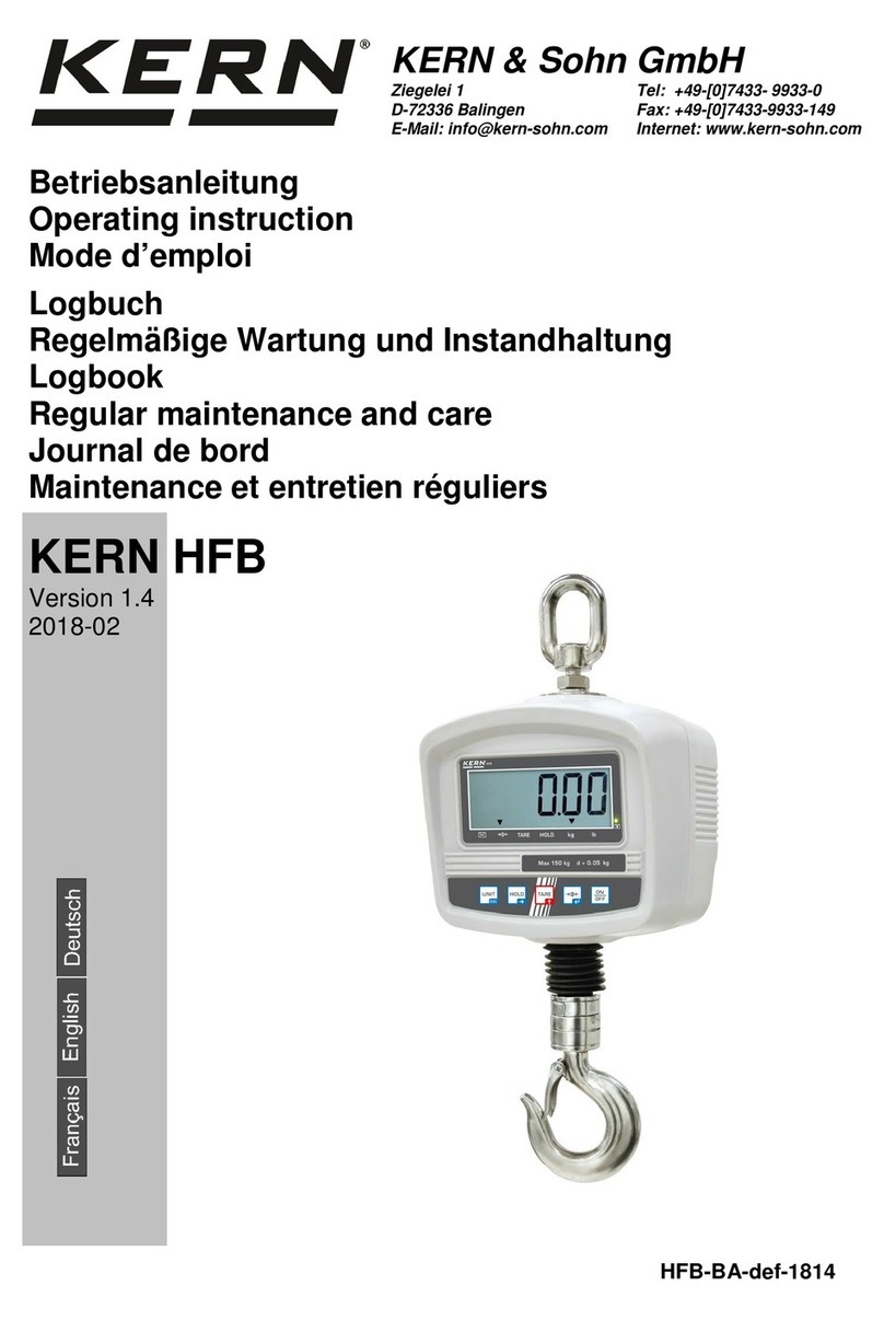KERN HFB 150K50 User manual