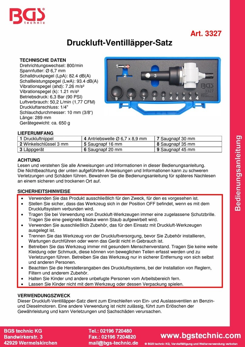 BGS technic 3327 instruction manual
