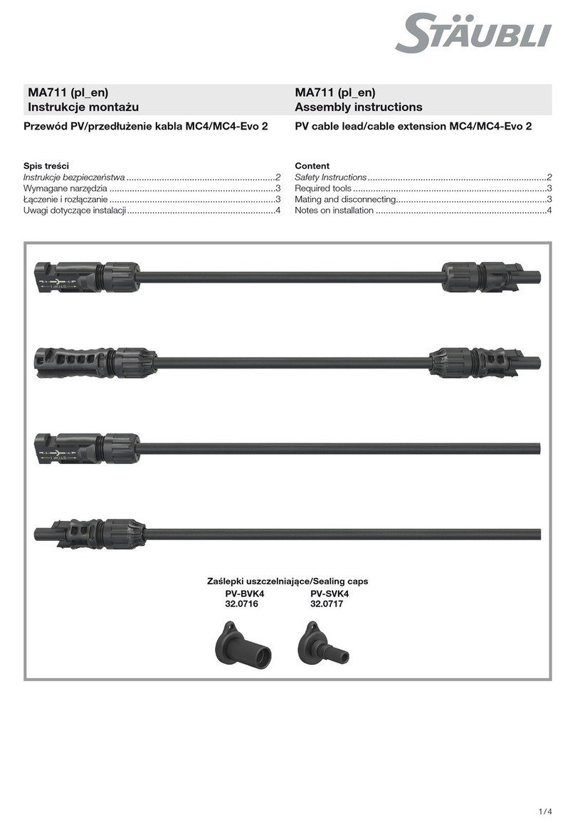 Staubli MA711 User manual