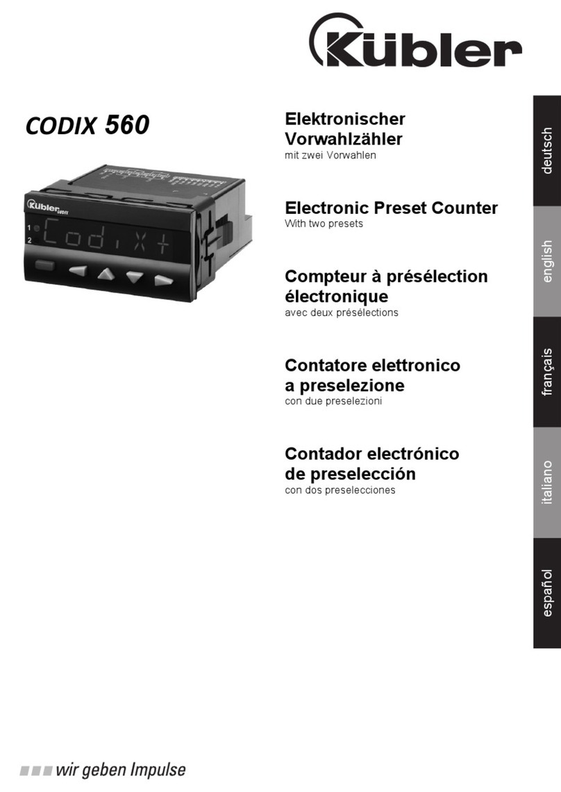 Kübler 560 User manual