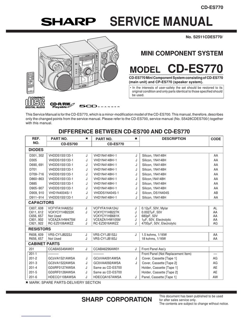 Sharp CD-ES770 User manual Sharp CD-ES770 User manual