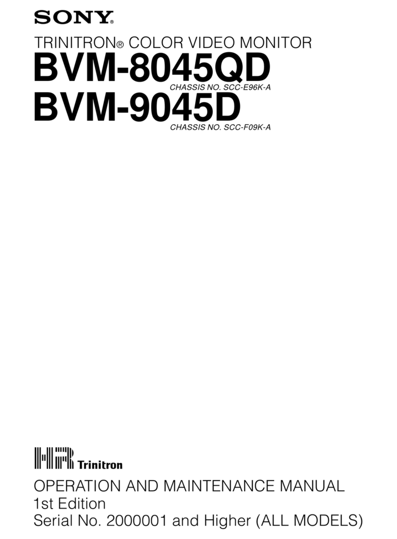 Sony TRINITRON BVM-8045QD User manual
