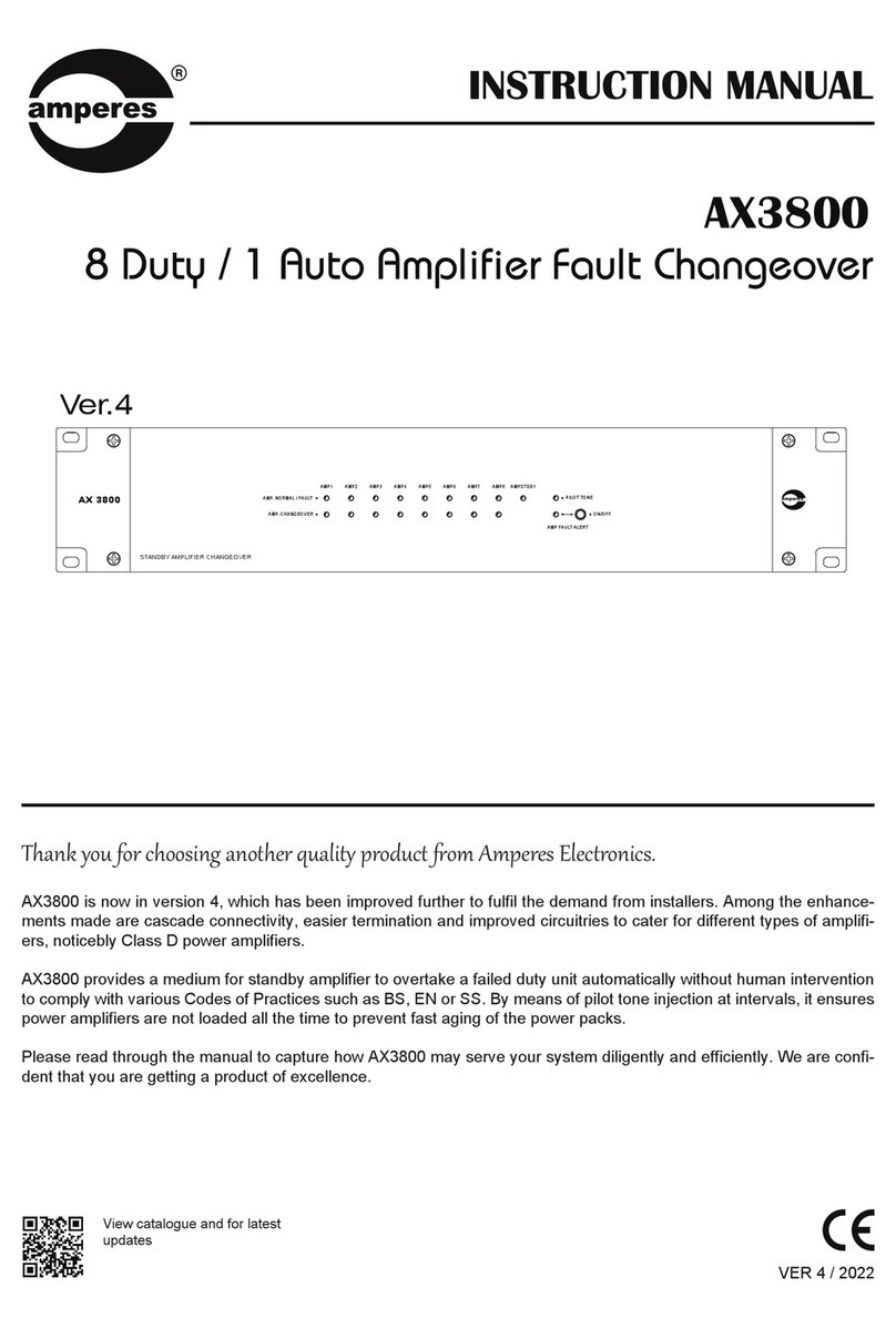 Amperes AX3800 instruction manual