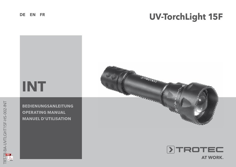 Trotec UV-TorchLight 15F User manual