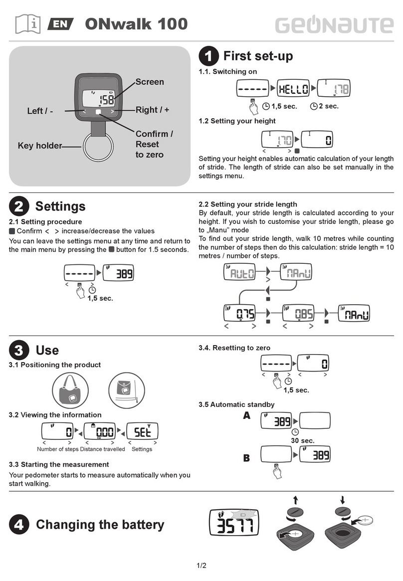 GEONAUTE ONwalk 100 quick start guide