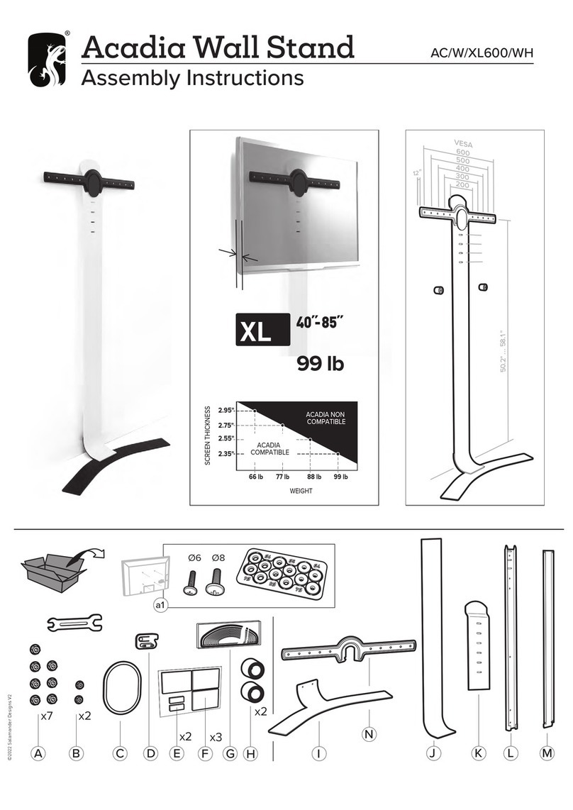 Acadia AC/W/XL600/WH Assembly instructions