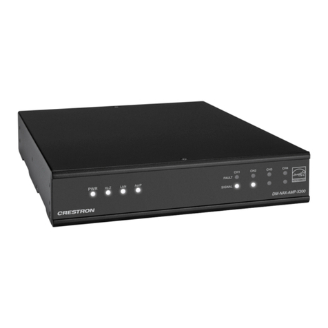 Crestron DM-NAX-AMP-X300 User manual