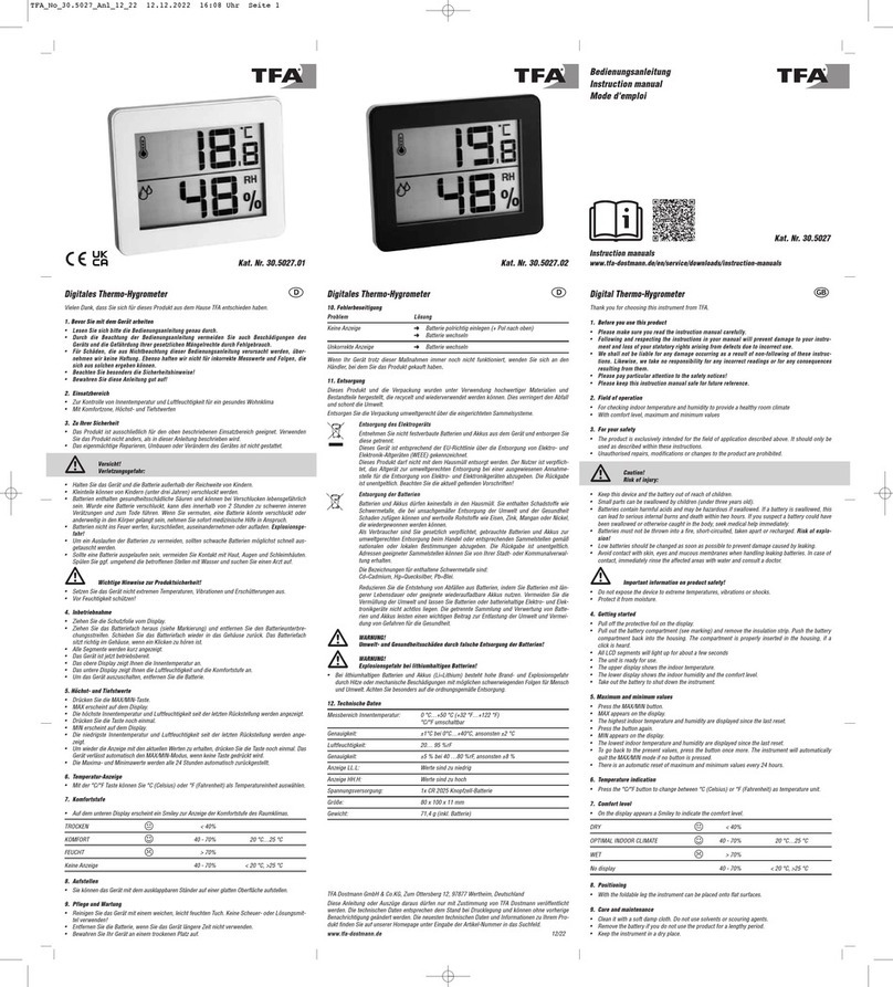 TFA 30.5027 instruction manual
