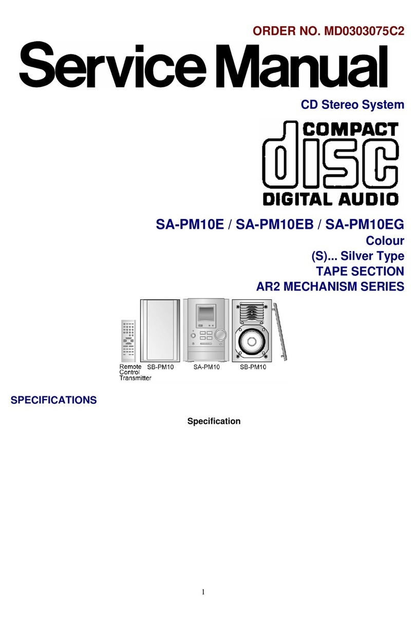 Panasonic SA-PM10E User manual
