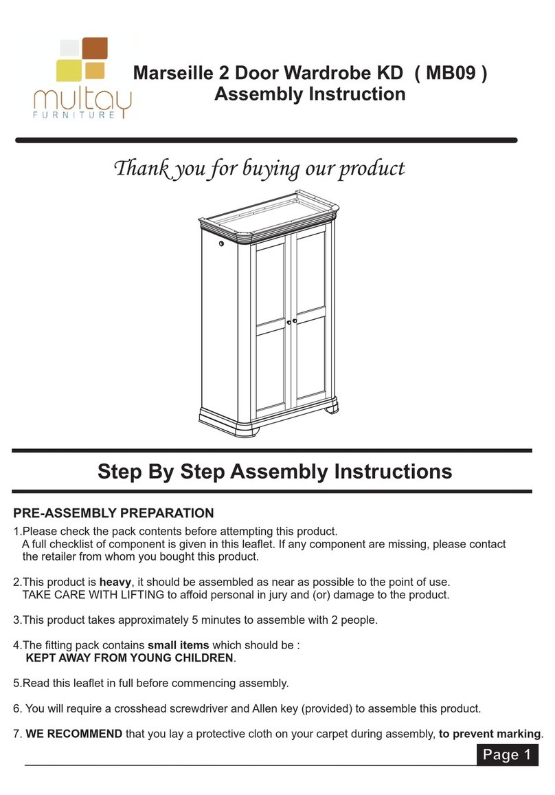 Multay Marseille MB09 Assembly instruction Multay Marseille MB09 Assembly instruction